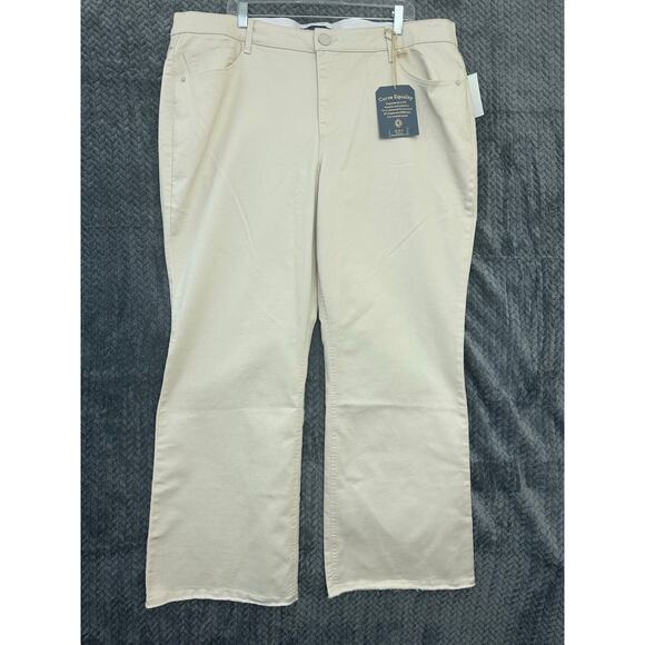 NWT Democracy Off White Denim Jeans 22W Ab Solution - Picture 1 of 11